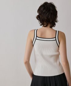 GRACE CONTINENTAL バイカラーリブニットトップ