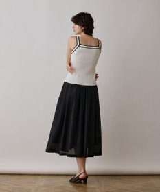 GRACE CONTINENTAL バイカラーリブニットトップ