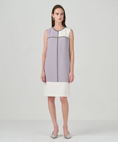 GRACE CONTINENTAL ビジューバイカラードレス