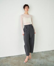 ダンドン　イージーパンツ　グレージュ　36 ◇[JD-2540KWL] DANTON(ダントン)cotton/linen easy pants