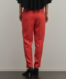 GRACE CONTINENTAL トリアセ麻調テーパードパンツ