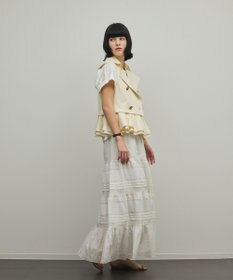 GRACE CONTINENTAL ペプラムトレンチベスト