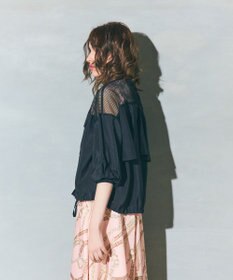 GRACE CONTINENTAL メッシュコンビシアーブルゾン