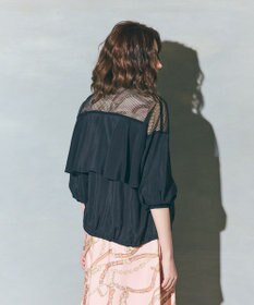 GRACE CONTINENTAL メッシュコンビシアーブルゾン