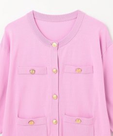 GRACE CONTINENTAL 配色ニットカーディガン