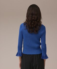 GRACE CONTINENTAL シアーフリルニットカーディガン