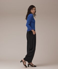 GRACE CONTINENTAL シアーフリルニットカーディガン