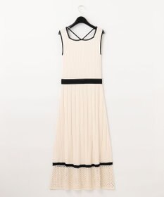 GRACE CONTINENTAL メッシュヘムニットワンピース