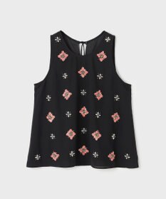 GRACE CONTINENTAL ビジューノースリーブトップ