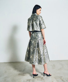 GRACE CONTINENTAL ボタニカルジャガードシャツ