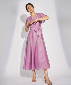 ☆GRACE CONTINENTAL☆サマープリントカシュクールワンピース サマーカラープリントカシュクールワンピース / GRACE