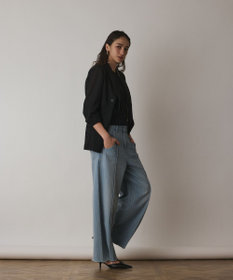 GRACE CONTINENTAL ヒッコリーデニムワイドパンツ