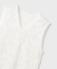 GRACE CONTINENTAL ケミカルレースストレートトップ