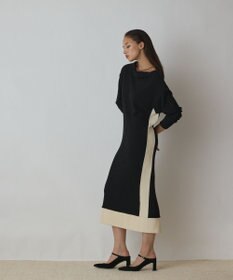 GRACE CONTINENTAL バイカラーカットワンピース
