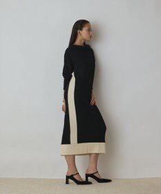 GRACE CONTINENTAL バイカラーカットワンピース