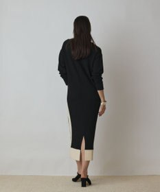 GRACE CONTINENTAL バイカラーカットワンピース