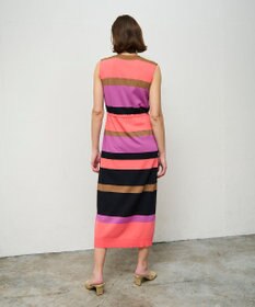 GRACE CONTINENTAL ニットマルチボーダージレ