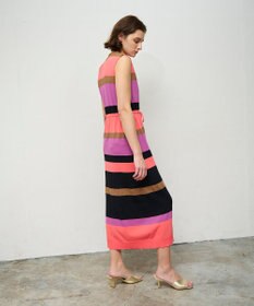 GRACE CONTINENTAL ニットマルチボーダージレ