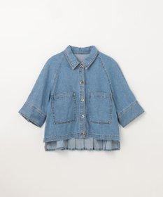 GRACE CONTINENTAL バックタックデニムシャツ