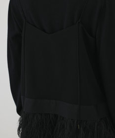 GRACE CONTINENTAL フェザーヘムキャミトップ