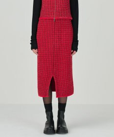 GRACE CONTINENTAL ツイードニットスカート