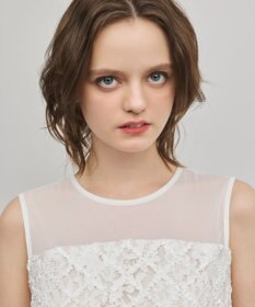 GRACE CONTINENTAL コード刺繍ワンピース