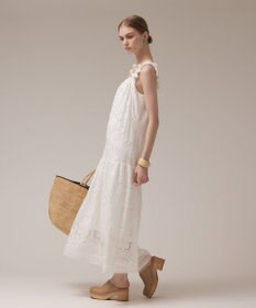 GRACE CONTINENTAL カットワーク刺繍ワンピース