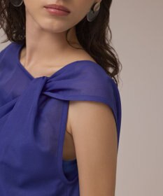 GRACE CONTINENTAL オーガンドレープトップ