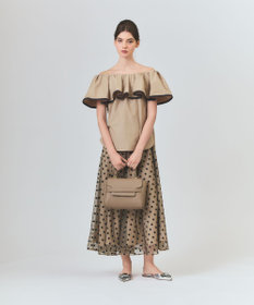 GRACE CONTINENTAL フラップショルダーバッグ