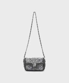 GRACE CONTINENTAL Caterina bertiniスクエアスパンバッグ シルバー