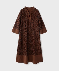GRACE CONTINENTAL カットワークAラインワンピース