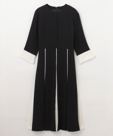 GRACE CONTINENTAL バイカラーラインドレス