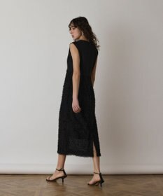 GRACE CONTINENTAL フェザー刺繍コンビワンピース