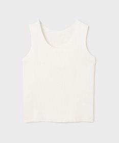 GRACE CONTINENTAL Uネックリブニットトップ