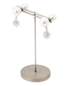 GRACE CONTINENTAL パールビジューピアス シルバー