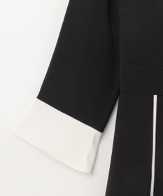 GRACE CONTINENTAL バイカラーラインドレス