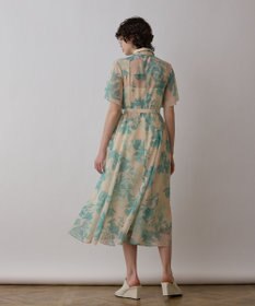GRACE CONTINENTAL シャドーフラワープリントワンピース