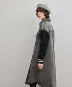 GRACE CONTINENTAL ニットスリーブデニムワンピース