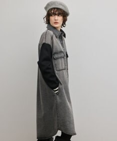 GRACE CONTINENTAL ニットスリーブデニムワンピース