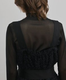 GRACE CONTINENTAL カットジャガードサロペット