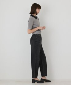 GRACE CONTINENTAL レースカラーラメニットトップ