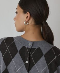 GRACE CONTINENTAL アーガイルニットベスト