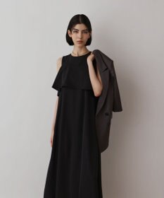 GRACE CONTINENTAL サテンレイヤードワンピース