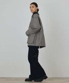 GRACE CONTINENTAL レザー衿ハンティングジャケット