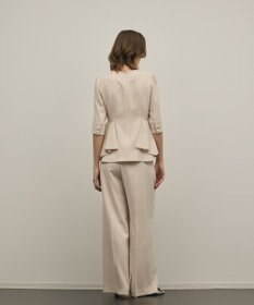 GRACE CONTINENTAL トリアセペプラムトップ