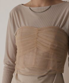 GRACE CONTINENTAL チュールベアトップ