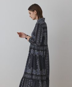 GRACE CONTINENTAL バンダナプリントシャツワンピース