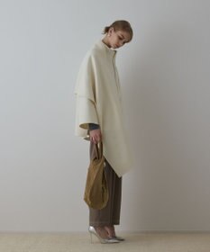 GRACE CONTINENTAL ストール付リバージップブルゾン キナリ