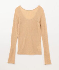 GRACE CONTINENTAL ラメシアーリブニットトップ