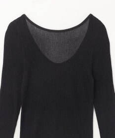 GRACE CONTINENTAL ラメシアーリブニットトップ